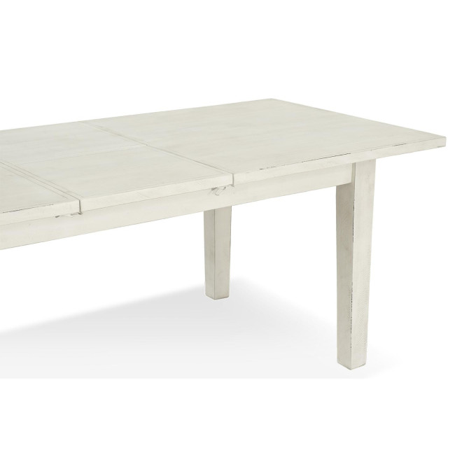 Esstisch Holz Weiß 180-230x95x78.5cm