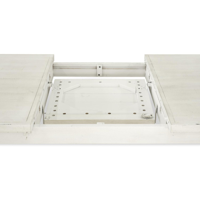 Esstisch Holz Weiß 180-230x95x78.5cm
