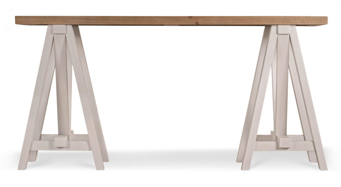 Konsole Holz Weiß 160x45x80cm