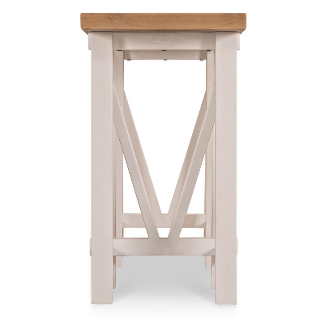 Console Bois Blanc 160x45x80cm