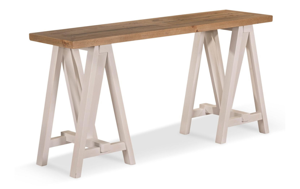 Konsole Holz Weiß 160x45x80cm