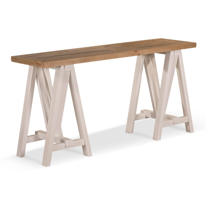 Console Bois Blanc 160x45x80cm