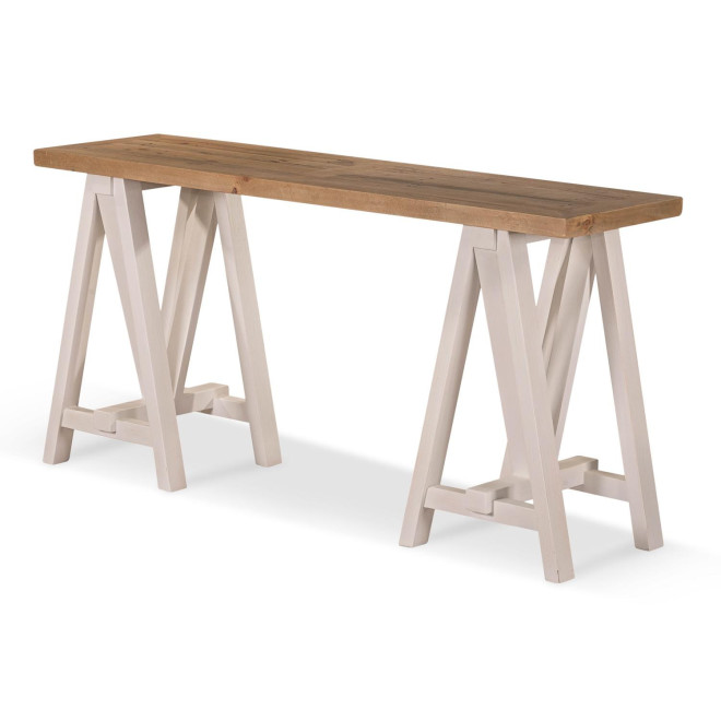 Konsole Holz Weiß 160x45x80cm