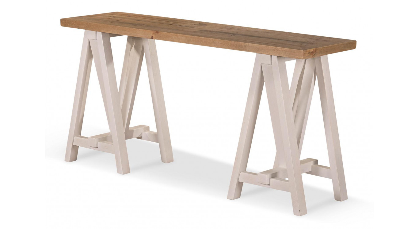 Konsole Holz Weiß 160x45x80cm