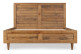 Holzbett Braun 210x153x120cm