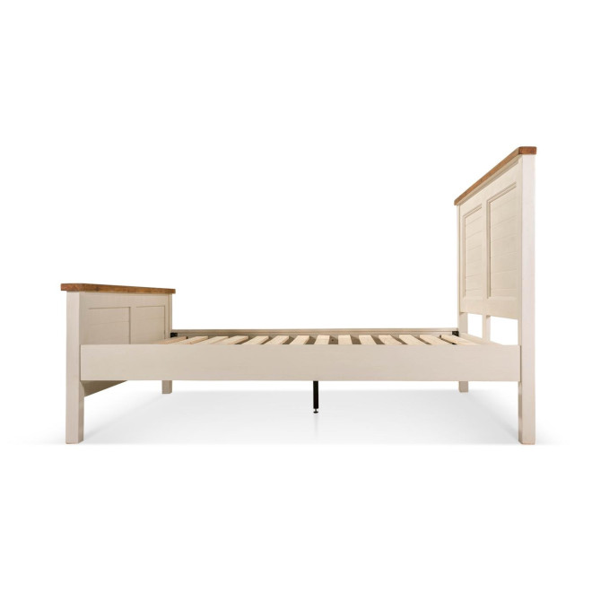 Holzbett Weiß 196x222x132cm