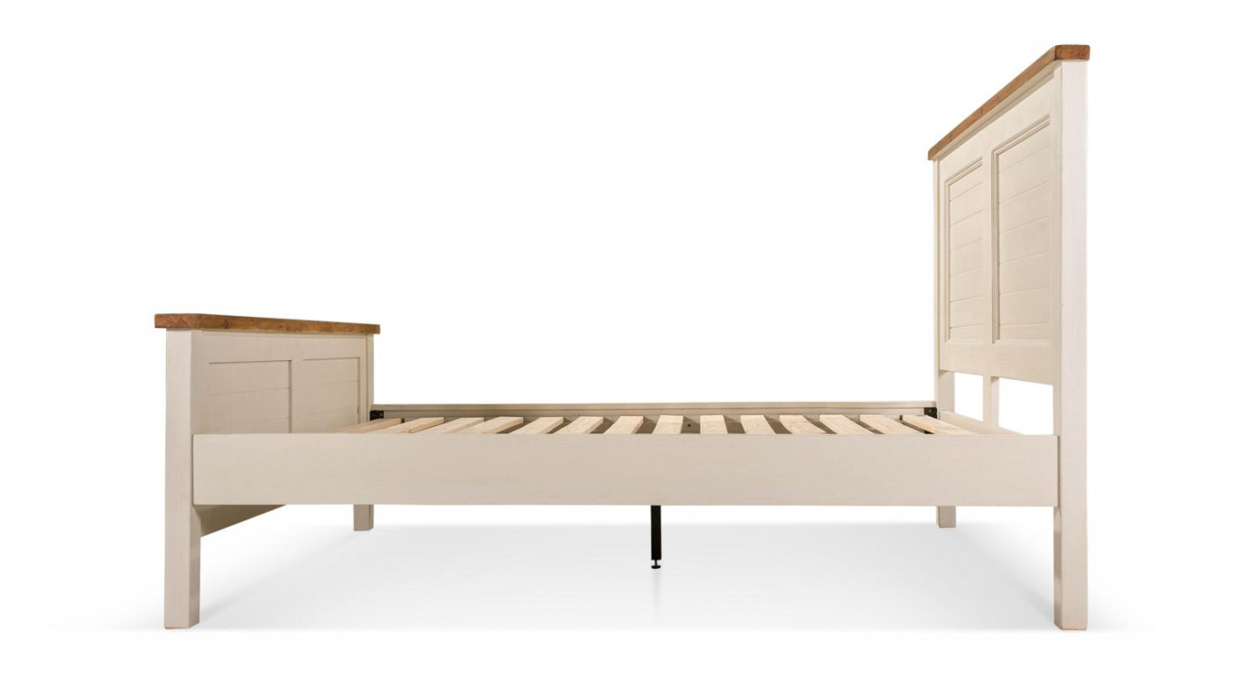 Holzbett Weiß 196x222x132cm