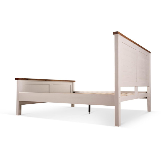 Holzbett Weiß 196x222x132cm