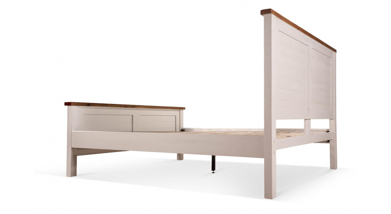Lit Bois Blanc 196x222x132cm