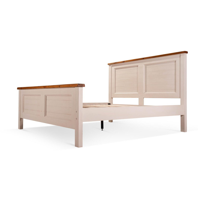 Holzbett Weiß 196x222x132cm
