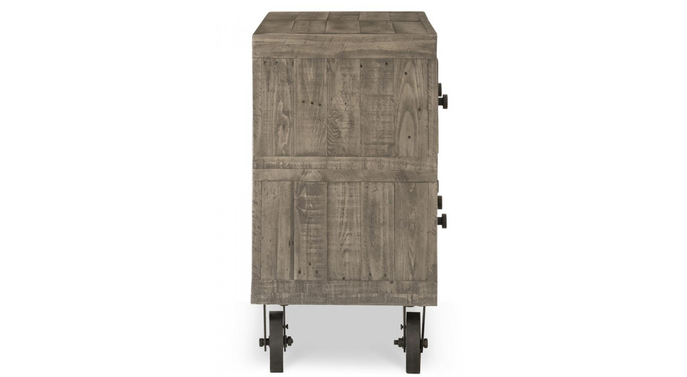 Kommode Räder Holz 147x45x84cm