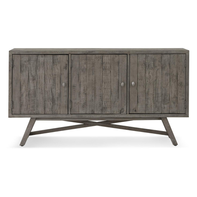 Sideboard Holz Grau 160x43.5x85cm