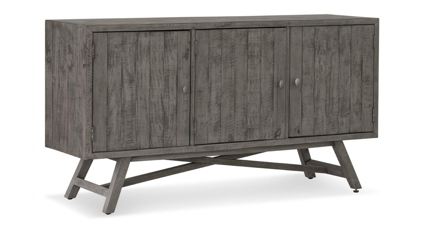 Bahut Bois Gris 160x43.5x85cm