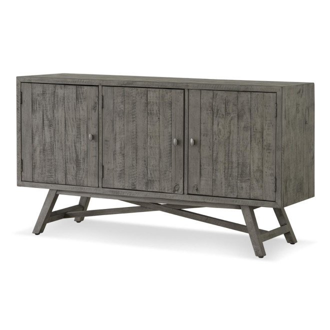 Sideboard Holz Grau 160x43.5x85cm