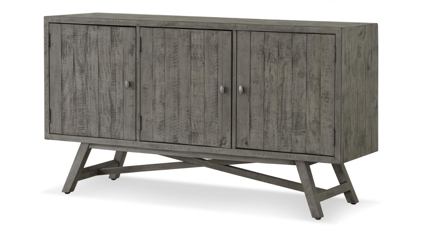 Bahut Bois Gris 160x43.5x85cm