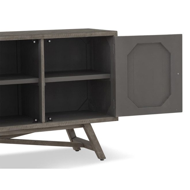 Sideboard Holz Grau 160x43.5x85cm