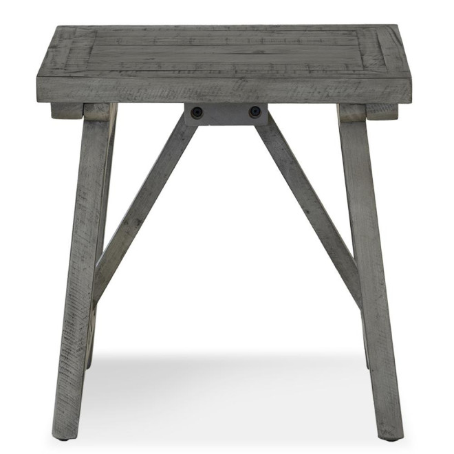 Table De Chevet Bois Gris 56x56x56cm