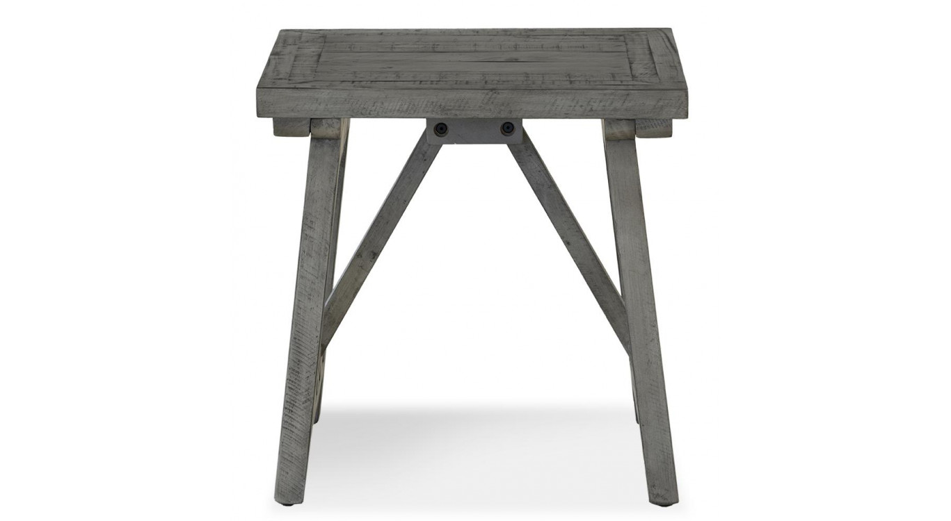 Table De Chevet Bois Gris 56x56x56cm