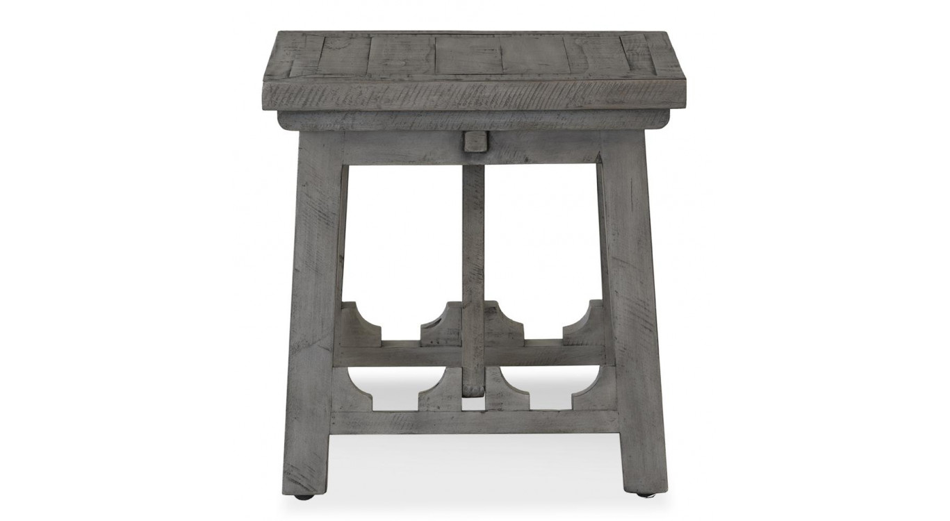 Table De Chevet Bois Gris 56x56x56cm