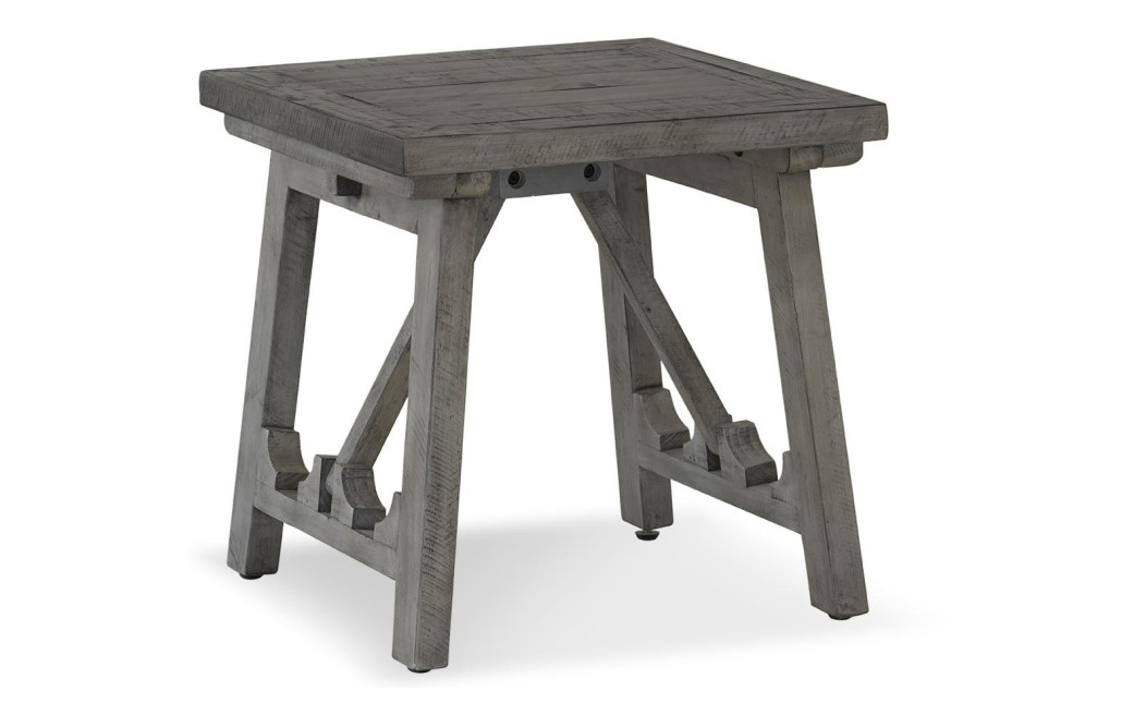 Table De Chevet Bois Gris 56x56x56cm