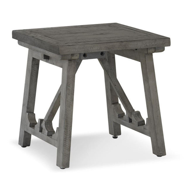 Table De Chevet Bois Gris 56x56x56cm