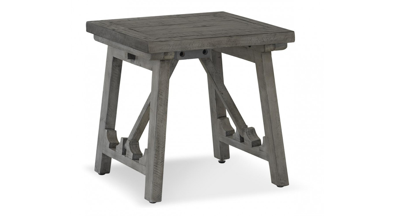 Table De Chevet Bois Gris 56x56x56cm