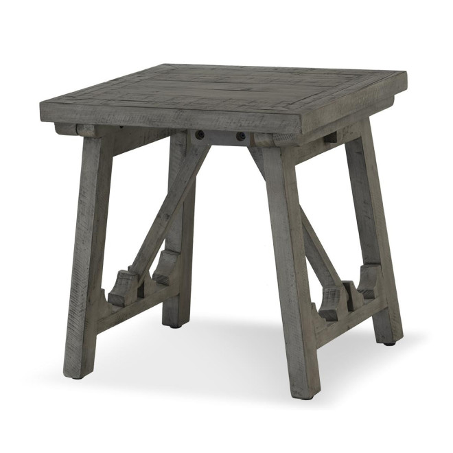 Table De Chevet Bois Gris 56x56x56cm