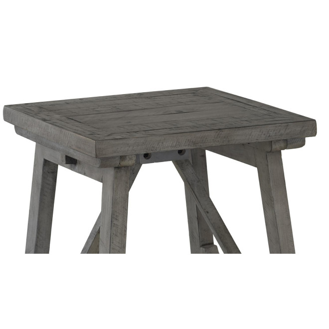 Table De Chevet Bois Gris 56x56x56cm