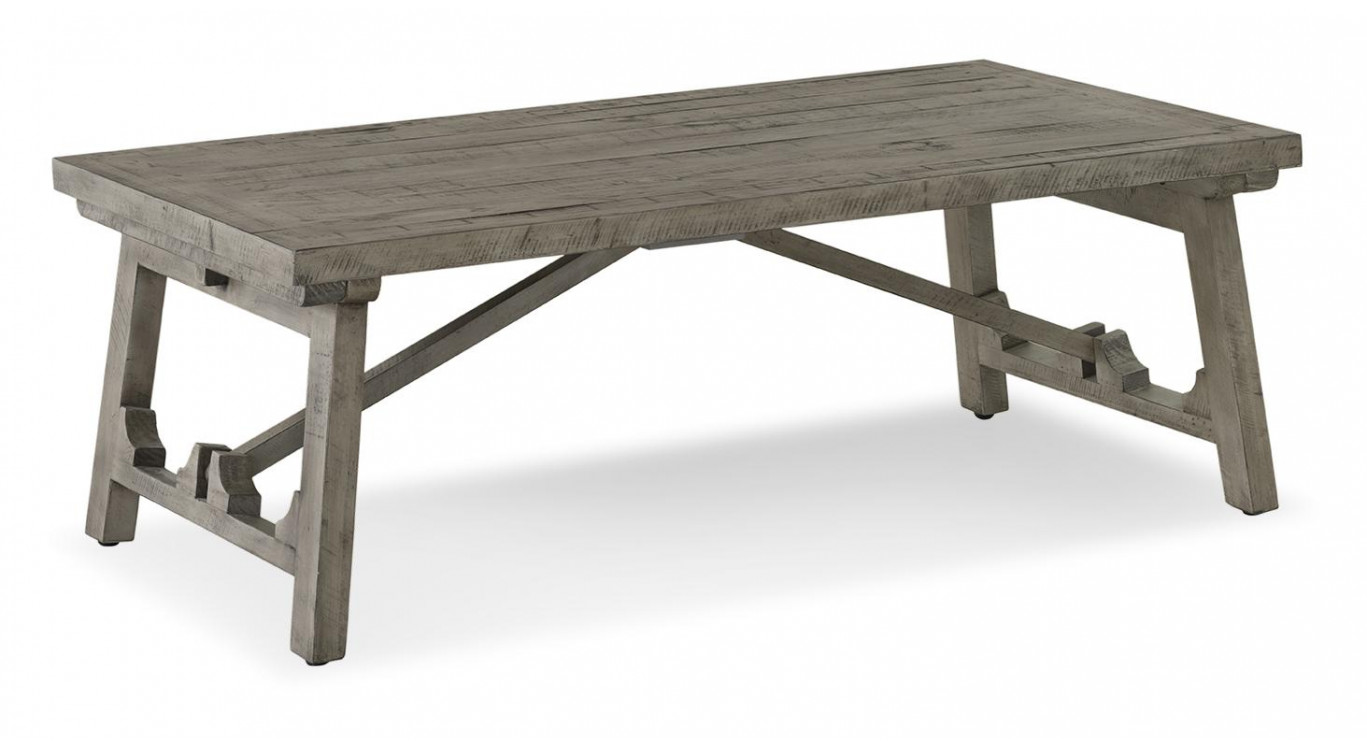 Table Basse Bois Gris 130x71x46cm