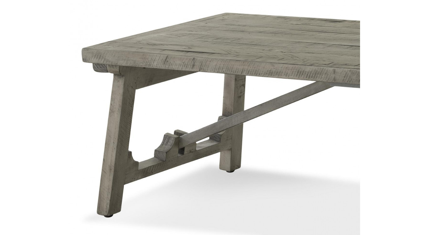 Table Basse Bois Gris 130x71x46cm