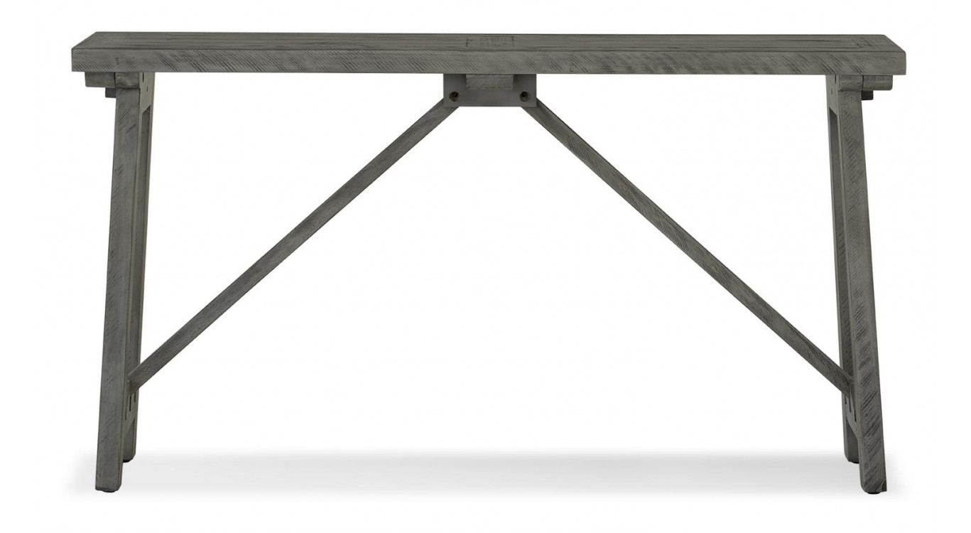 Konsole Holz Grau 141x38x77cm