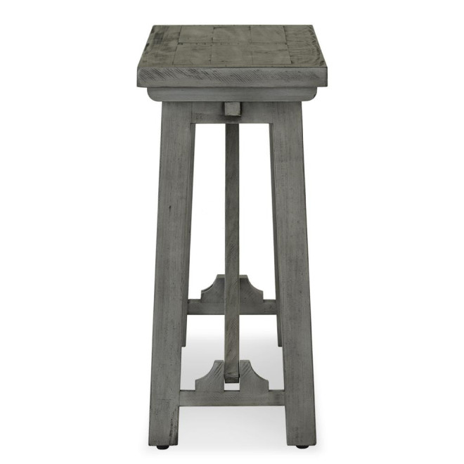 Konsole Holz Grau 141x38x77cm