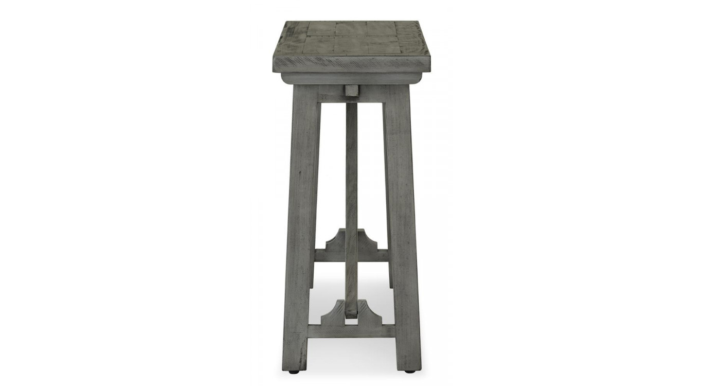 Konsole Holz Grau 141x38x77cm