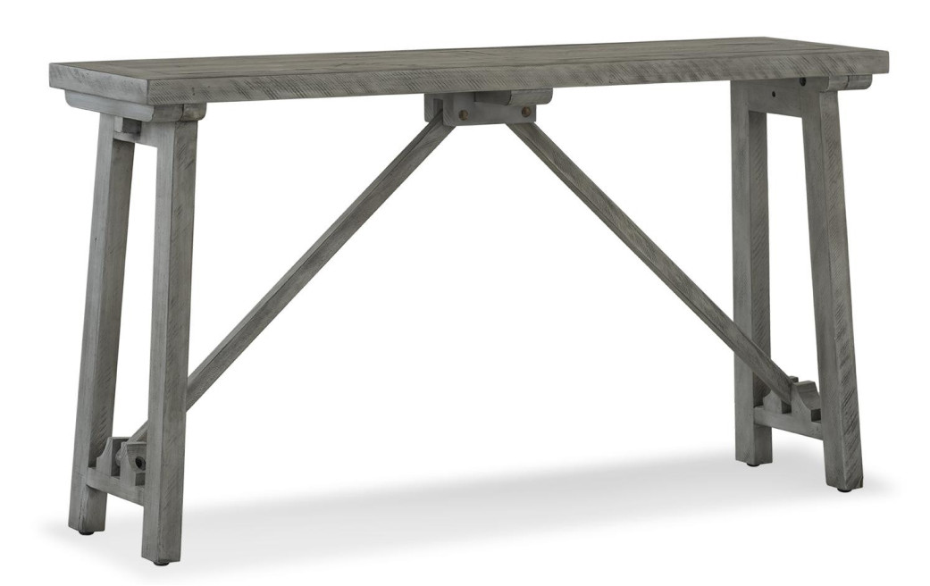 Console Bois Gris 141x38x77cm