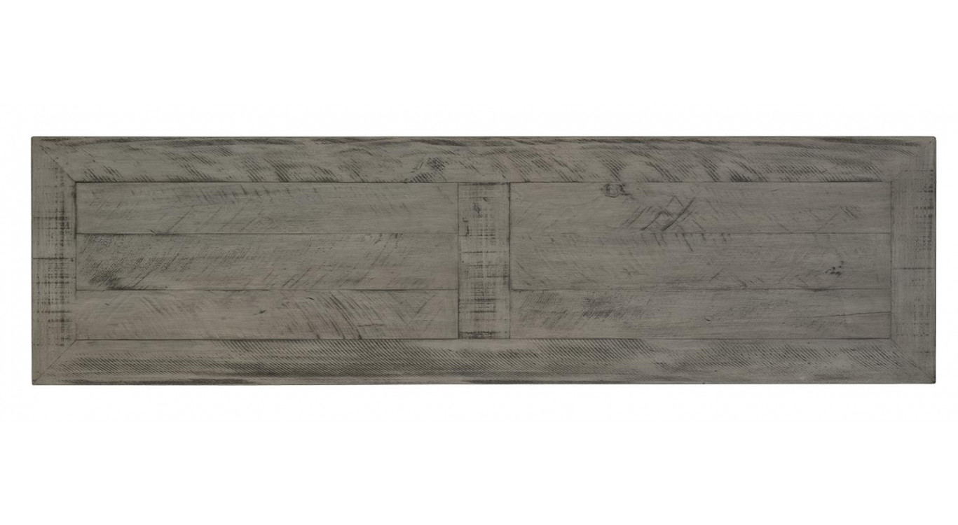 Konsole Holz Grau 141x38x77cm