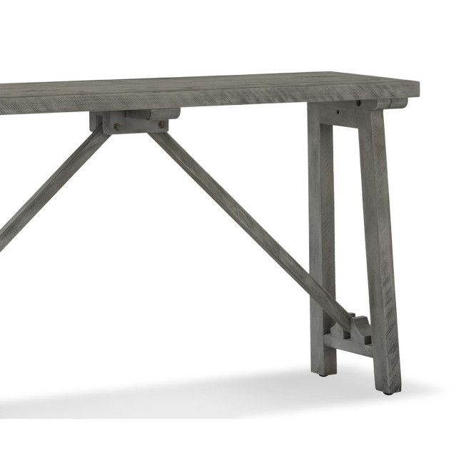 Konsole Holz Grau 141x38x77cm