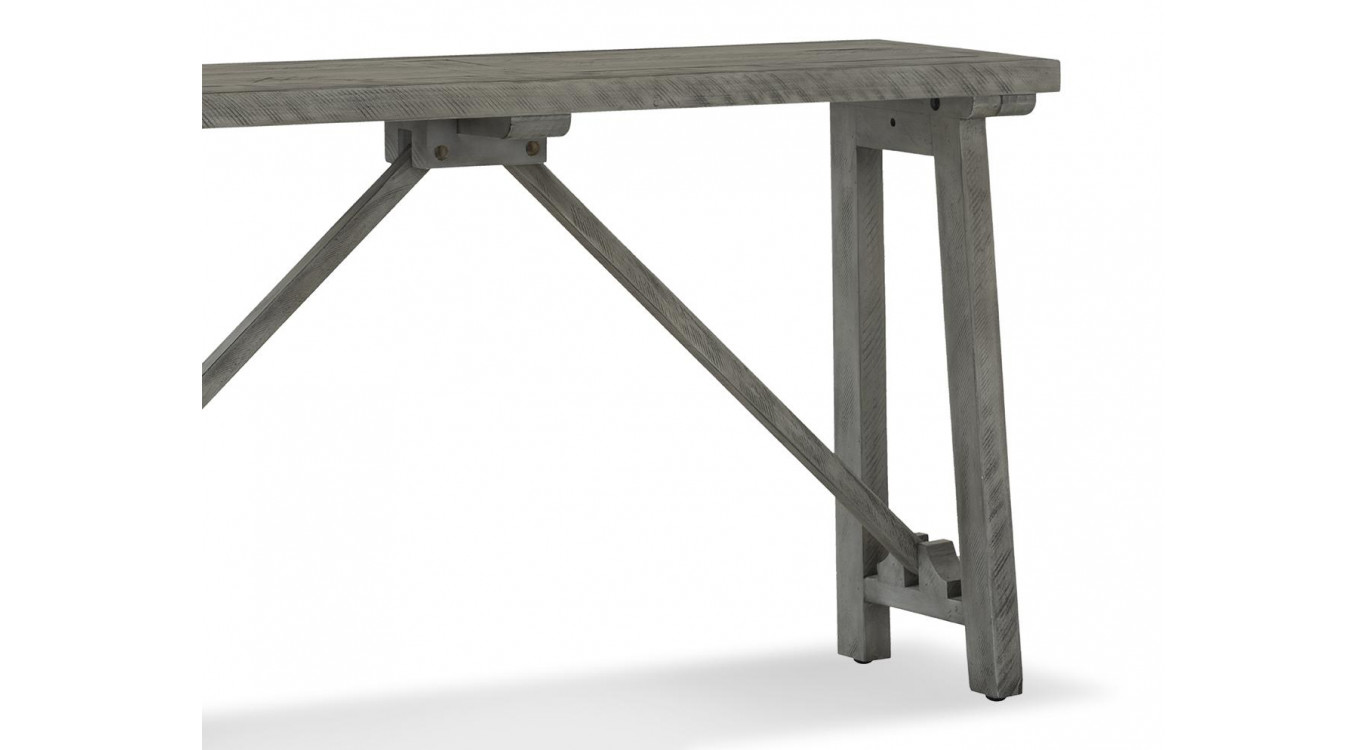 Konsole Holz Grau 141x38x77cm
