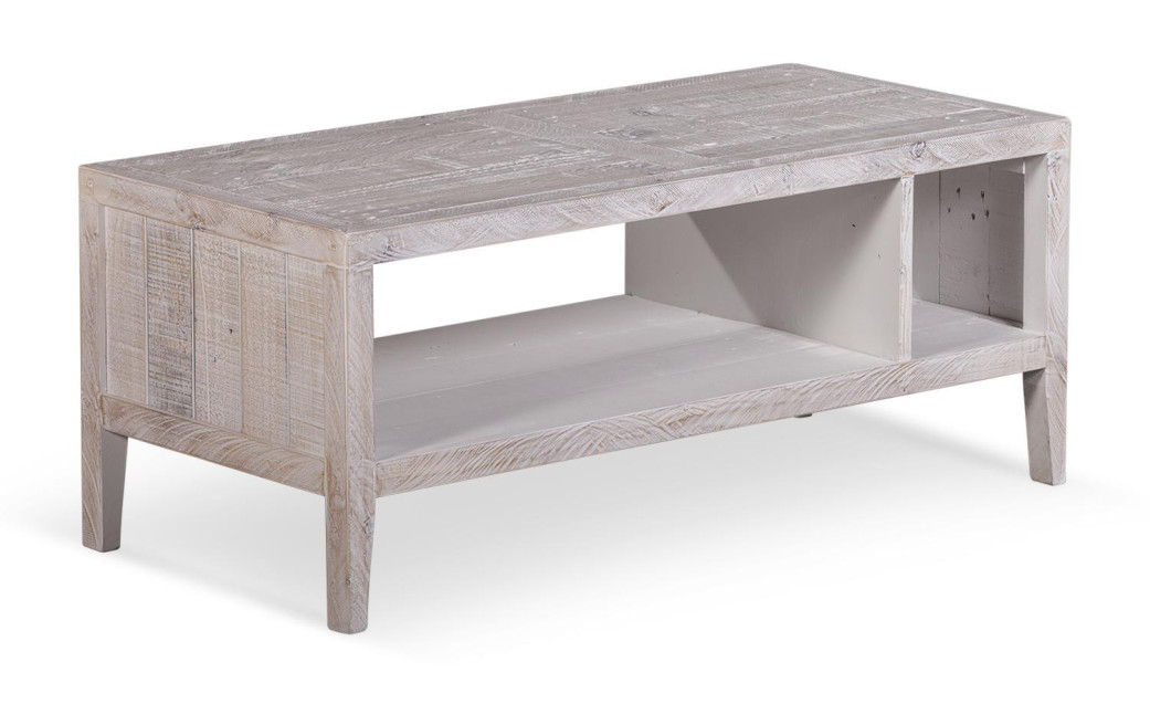 Niedriger Holztisch Grau 110x50x45cm