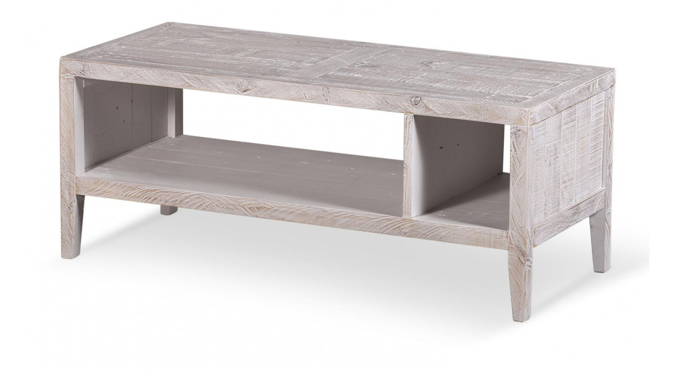 Table Basse Bois Gris 110x50x45cm