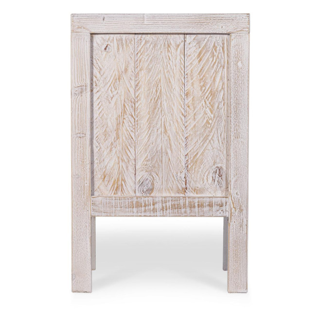Nachttisch Holz Grau 45x35x55cm