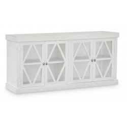 Sideboard Holz Grau 187x40.5x81cm