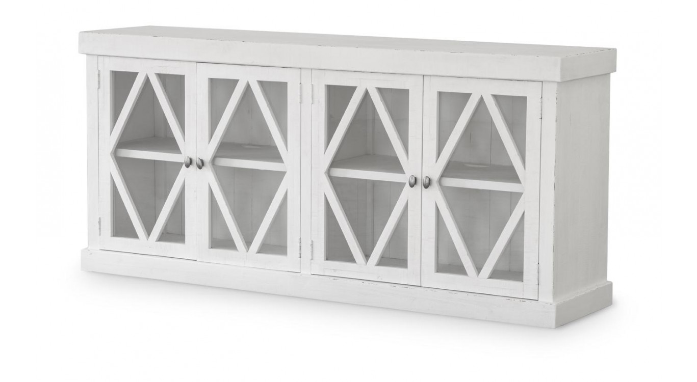 Bahut Bois Gris 187x40.5x81cm