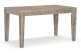 Table à Manger Bois Gris 140x80x76cm