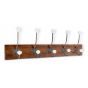 Wooden coat hook 10 hooks 70.5x9x19.5cm
