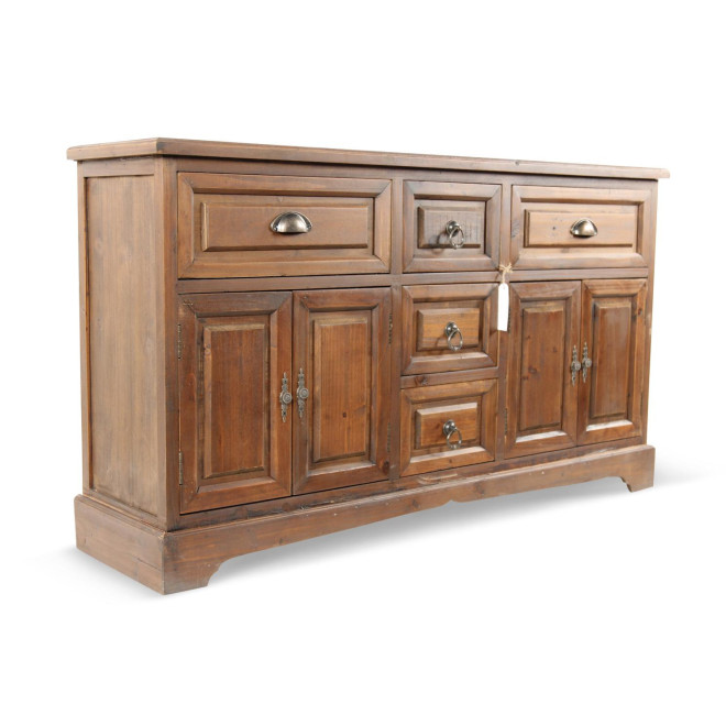 Anrichte mit 5 Schubladen Holz 124.5x33.5x72cm