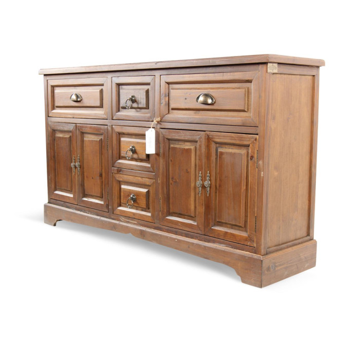 Anrichte mit 5 Schubladen Holz 124.5x33.5x72cm