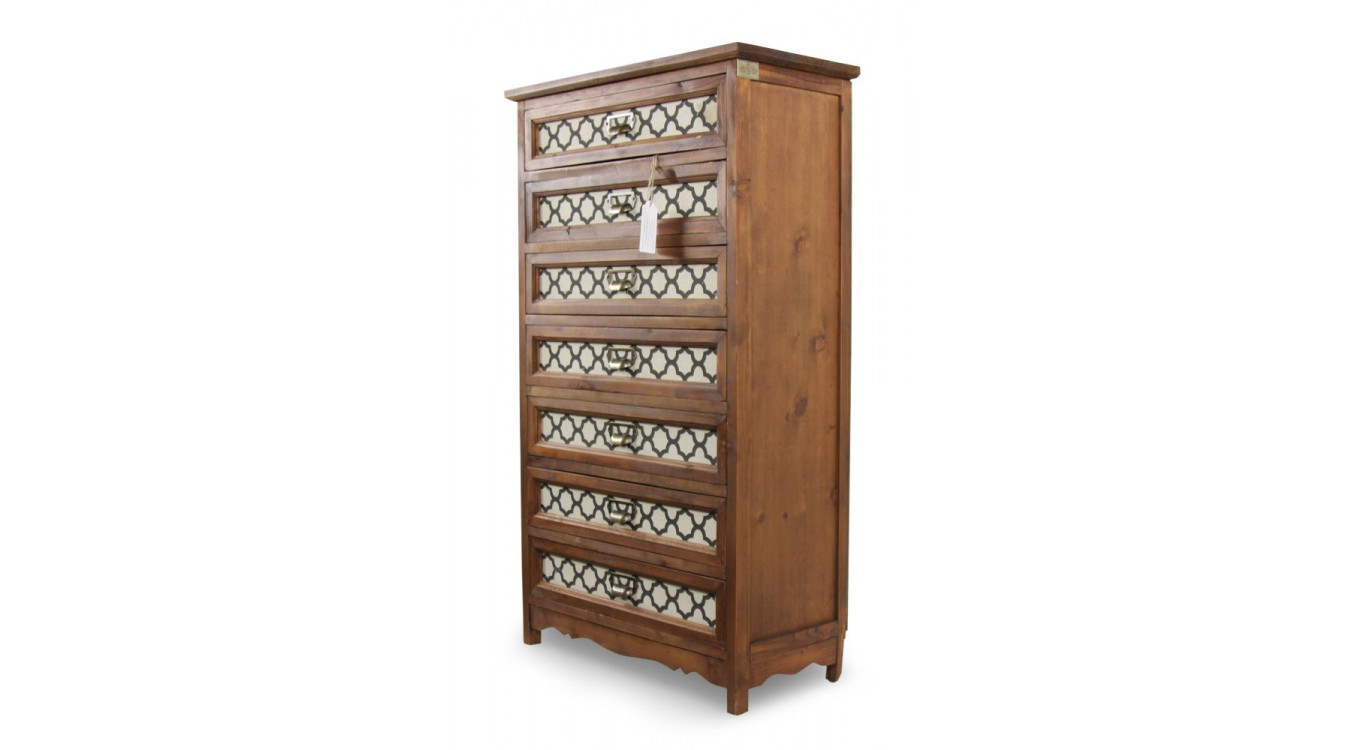 Schreibtischschublade 7 Schubladen Holz 64x32.5x112.5cm