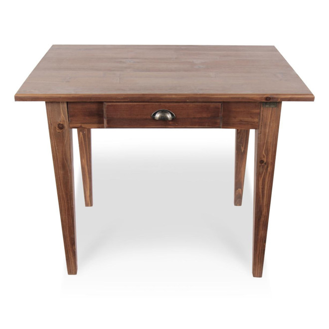 Table à Manger Bois 2 Tiroirs 100.5x72.5x78cm