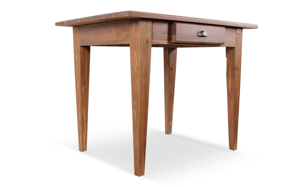 Table à Manger Bois 2 Tiroirs 100.5x72.5x78cm