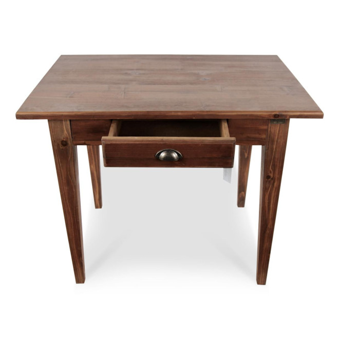 Table à Manger Bois 2 Tiroirs 100.5x72.5x78cm
